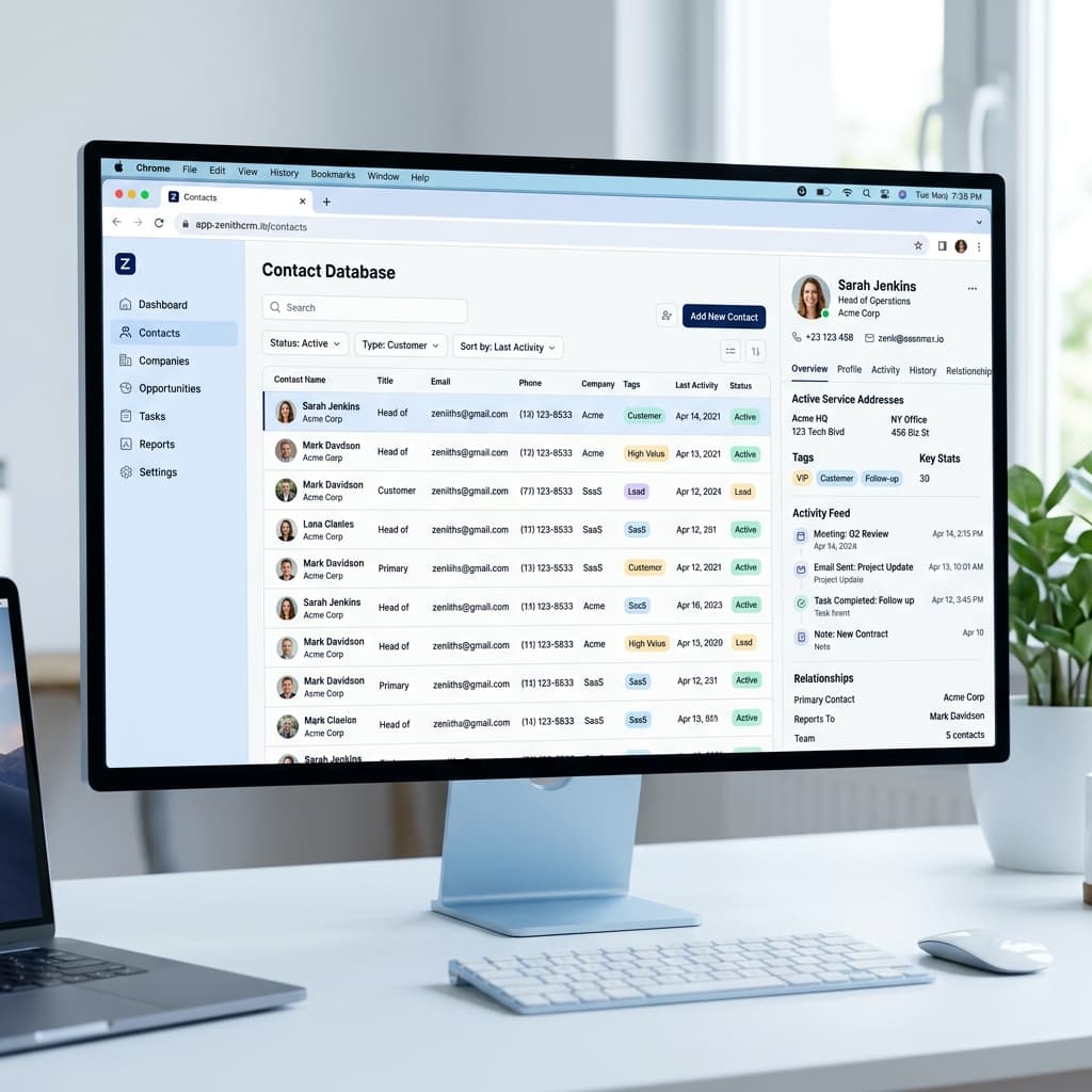 Managementul simplificat al contactelor și companiilor